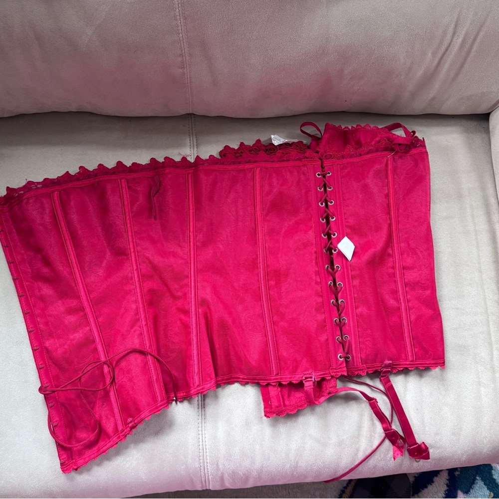 Frederick's of Hollywood Red Corset